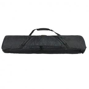 Black Rolling Ski Padded Bag with Shoulder Strap 63.0 Inch for Air Travel