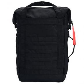 Roll top open backpack