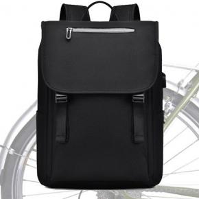 Black Cycling Pannier Backpack